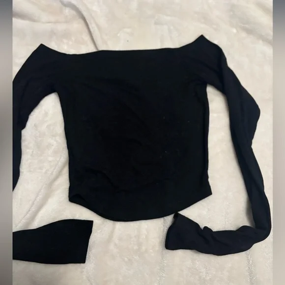 Dazy off the shoulder long sleeve top - Picture 4 of 5
